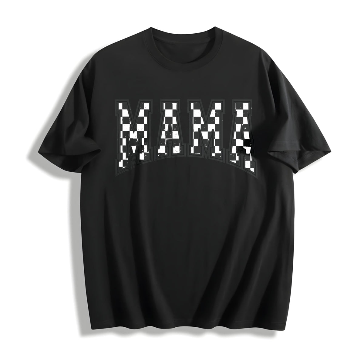 Checkered Mama Cotton T-Shirt product image 1