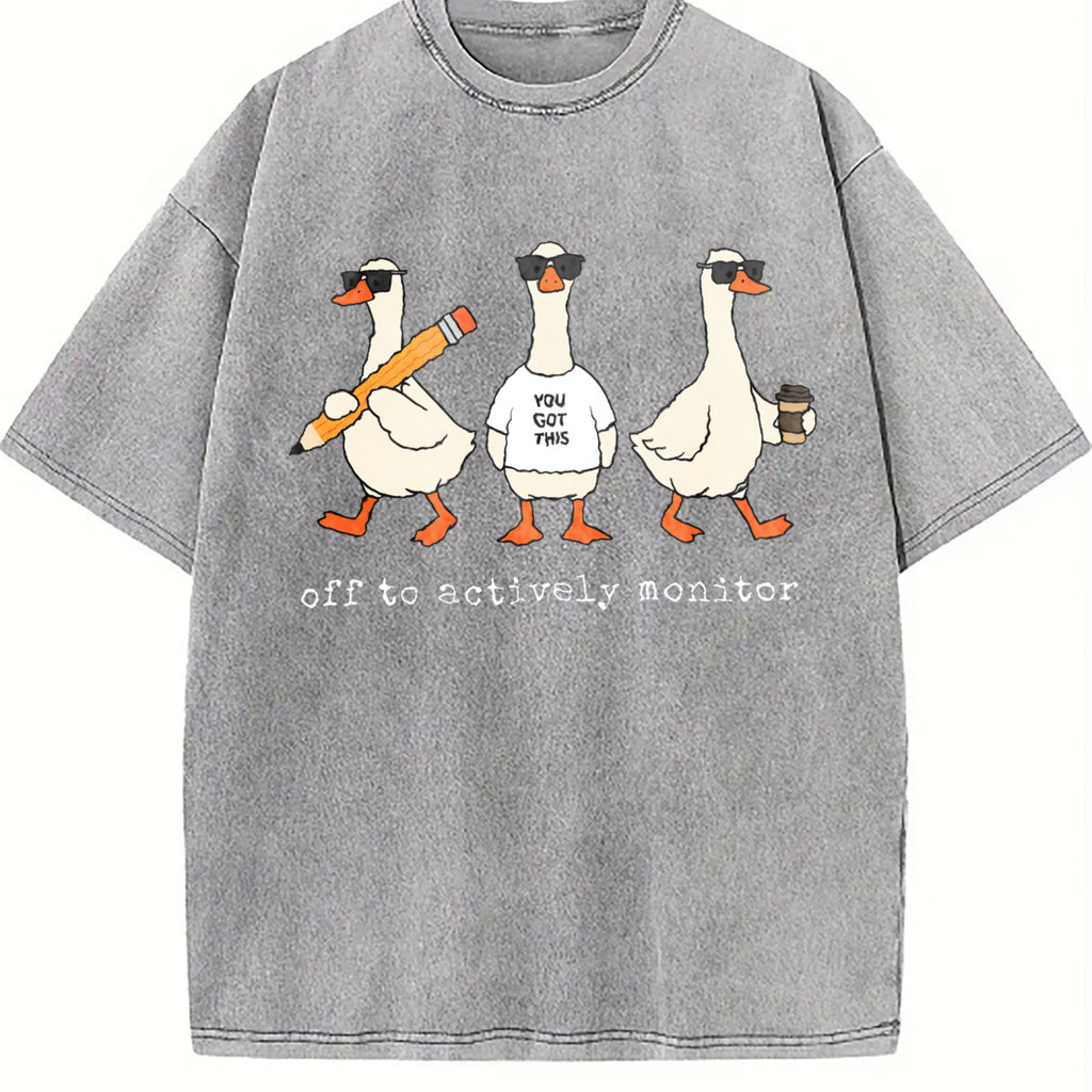 Off To Actively Monitor Goose Vintage Washed T-Shirt product image 4