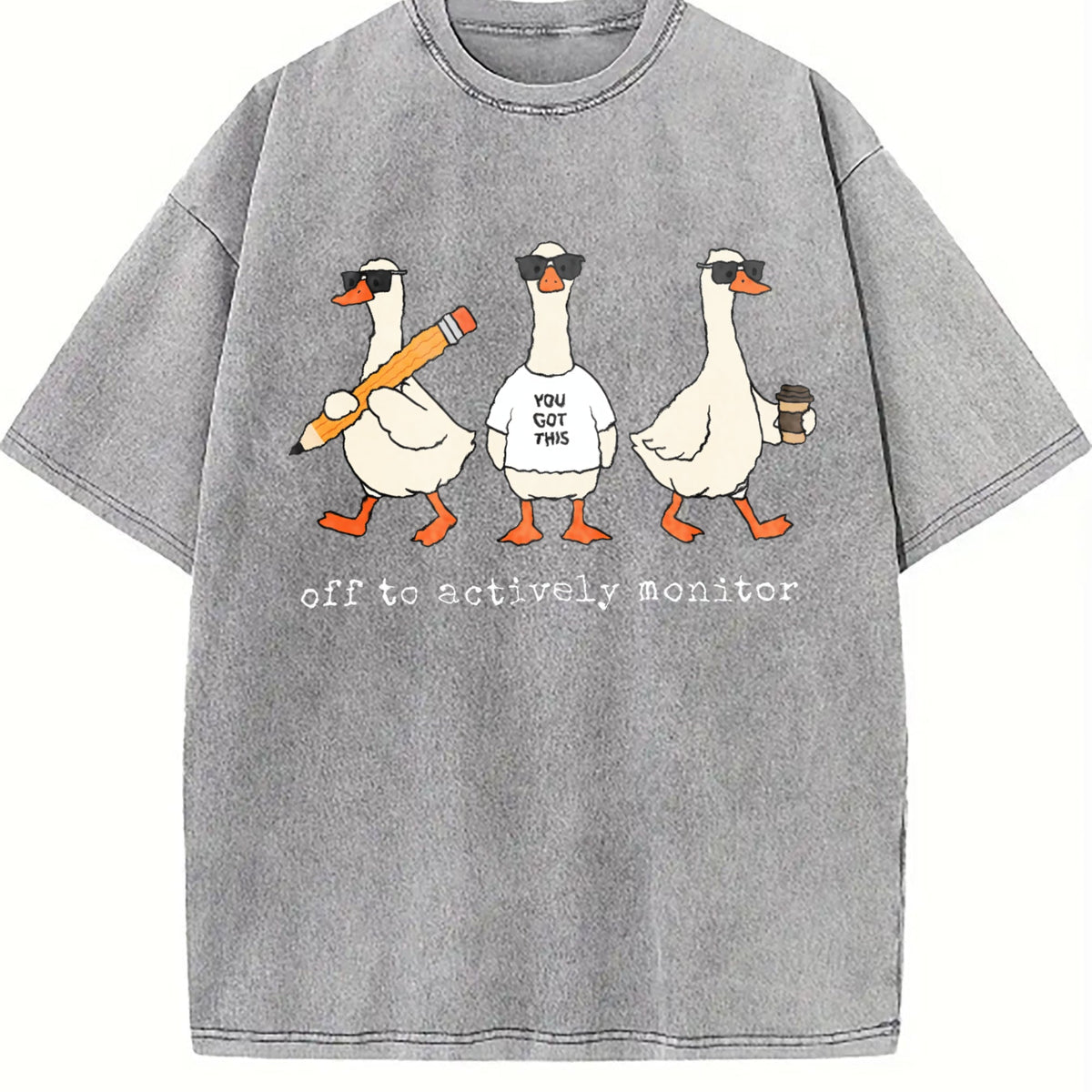 Off To Actively Monitor Goose Vintage Washed T-Shirt product image 4