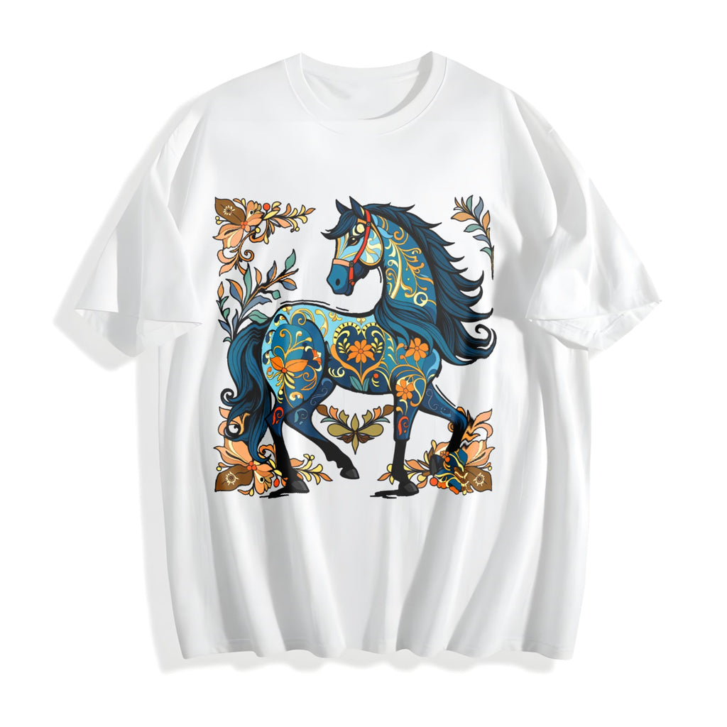 Eastern European Ethnic Decorative Sheath Cotton T-Shirt product image 2