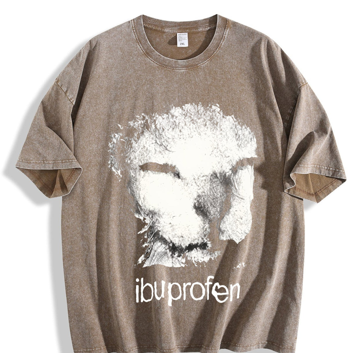 Ibuprofen Cat Vintage Washed T-Shirt product image 3