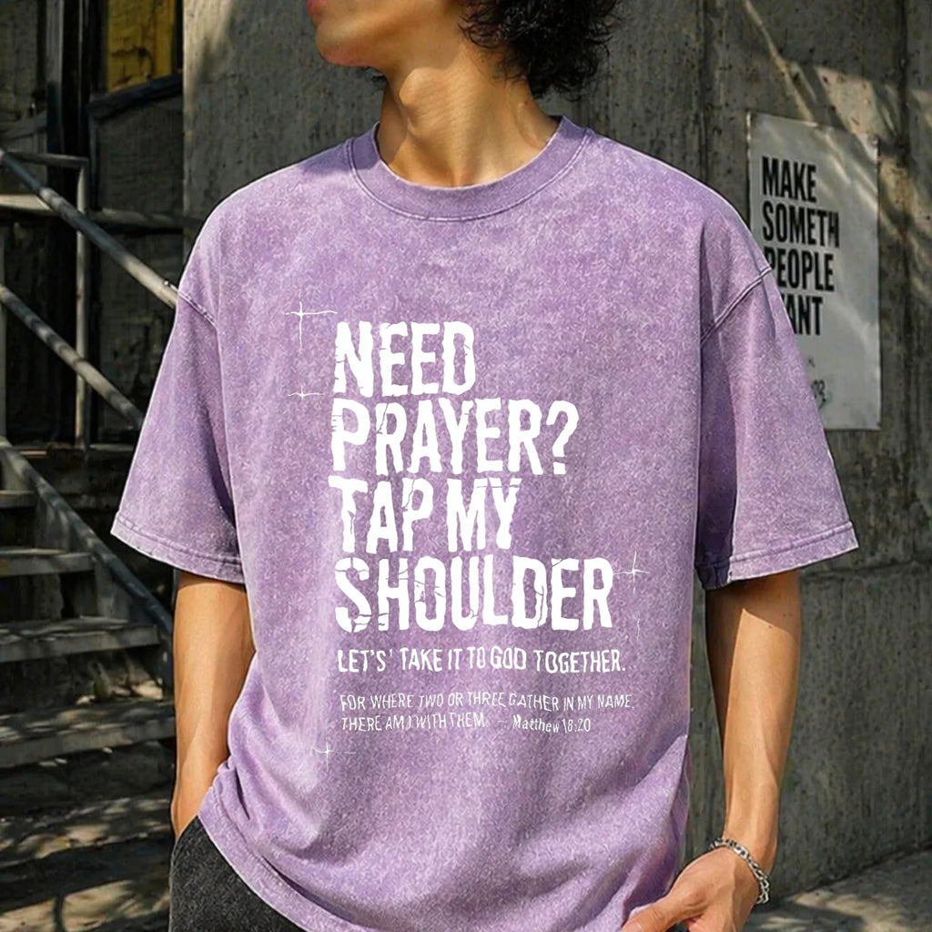 Need Prayer Tap My Shoulder Bible Verse Christian Vintage product image 6