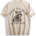 Sorry For What My Face Said Vintage Washed T-Shirt product image 1