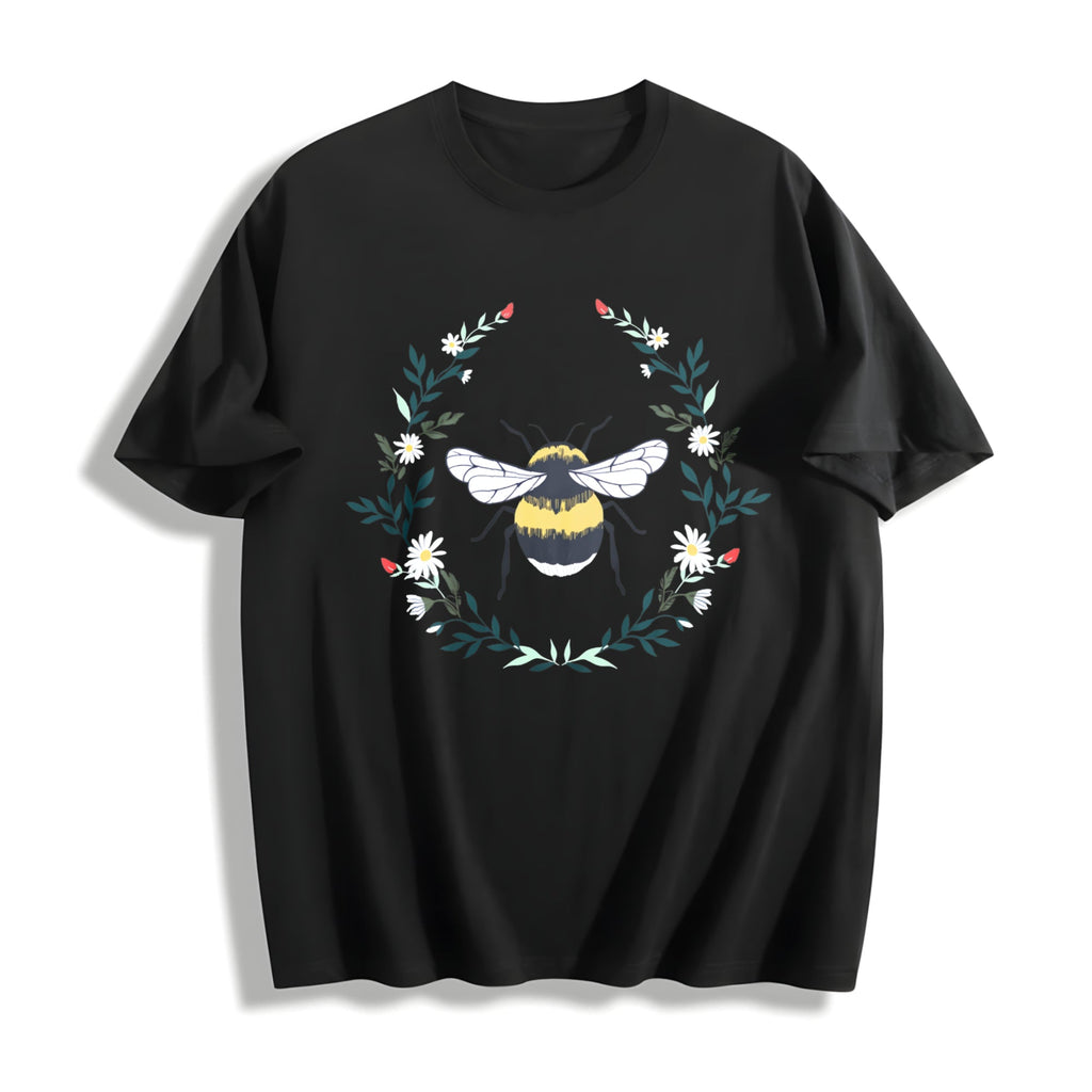 Wildflower Bee Cotton T-Shirt product image 1