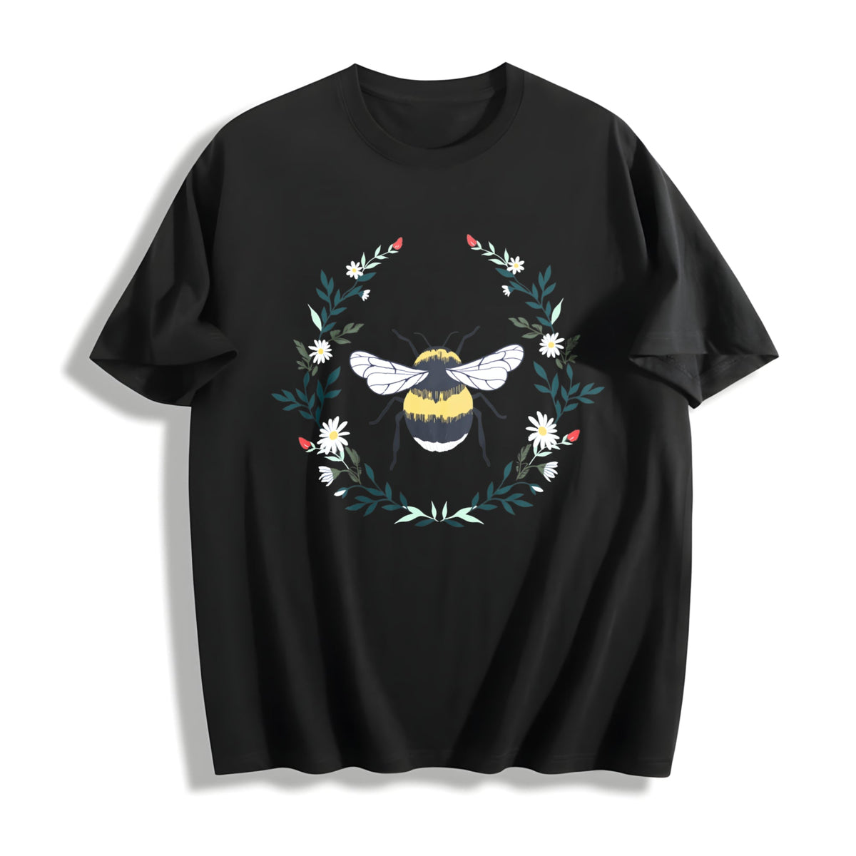 Wildflower Bee Cotton T-Shirt product image 1
