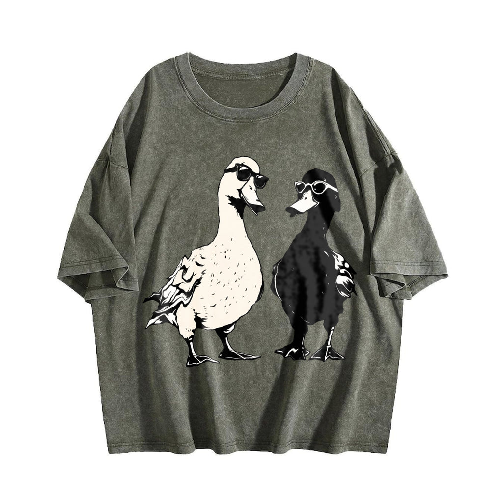 Cool Ducks With Sunglasses Vintage Washed T-Shirt product image 4