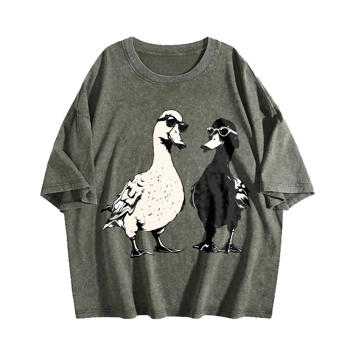Cool Ducks With Sunglasses Vintage Washed T-Shirt product image 4