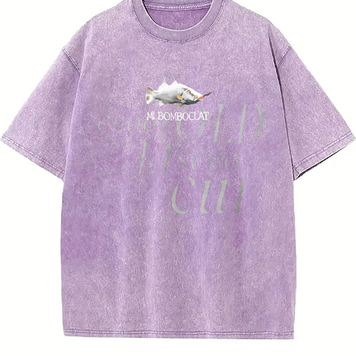 Bomboclat Fish Meme Vintage Washed T-Shirt product image 6