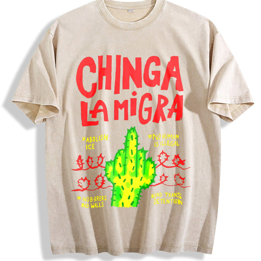 Chinga LA Migra Vintage Washed T-Shirt product image 1