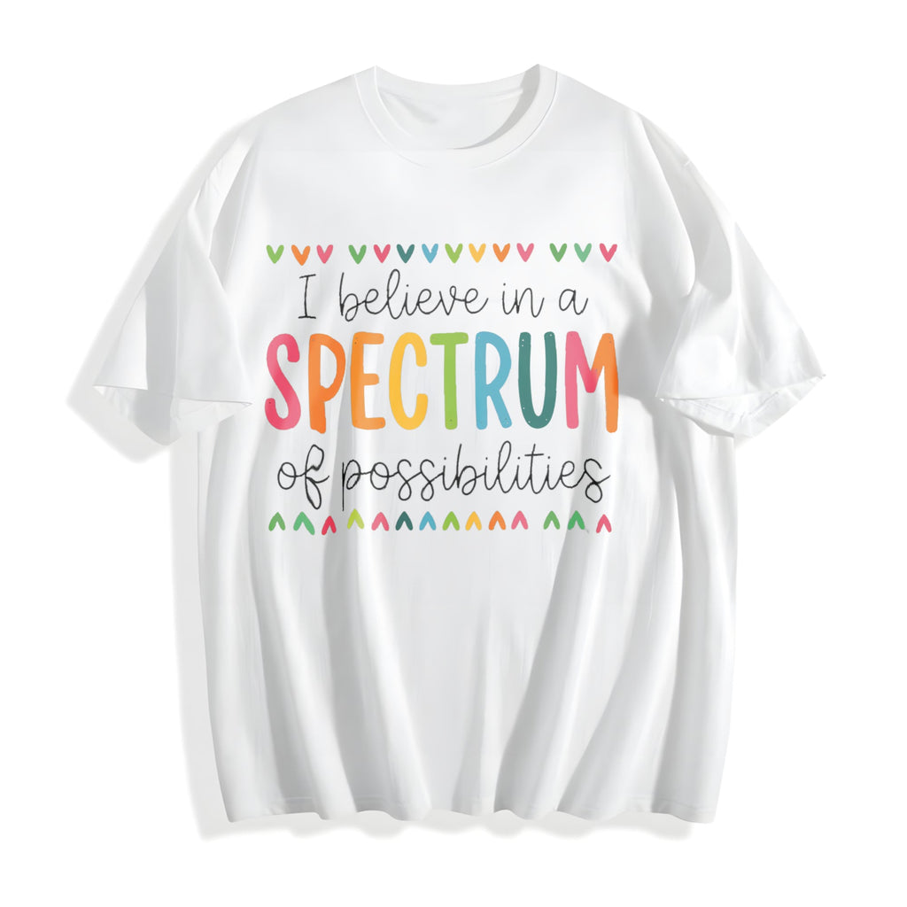 I Believe In A Spectrum Of Possibilities Cotton T-Shirt product image 2