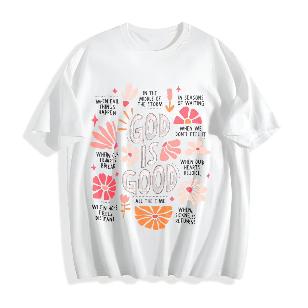 God Is Good All The Time Christian With Floral& Faith product image 2