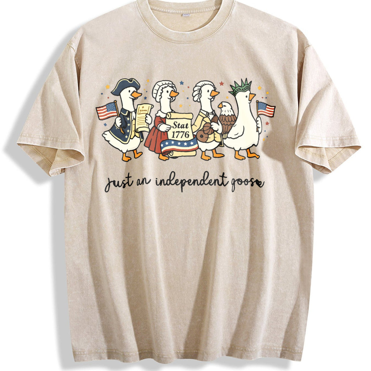 Silly Goose For 4th Of July Vintage Washed T-Shirt product image 1
