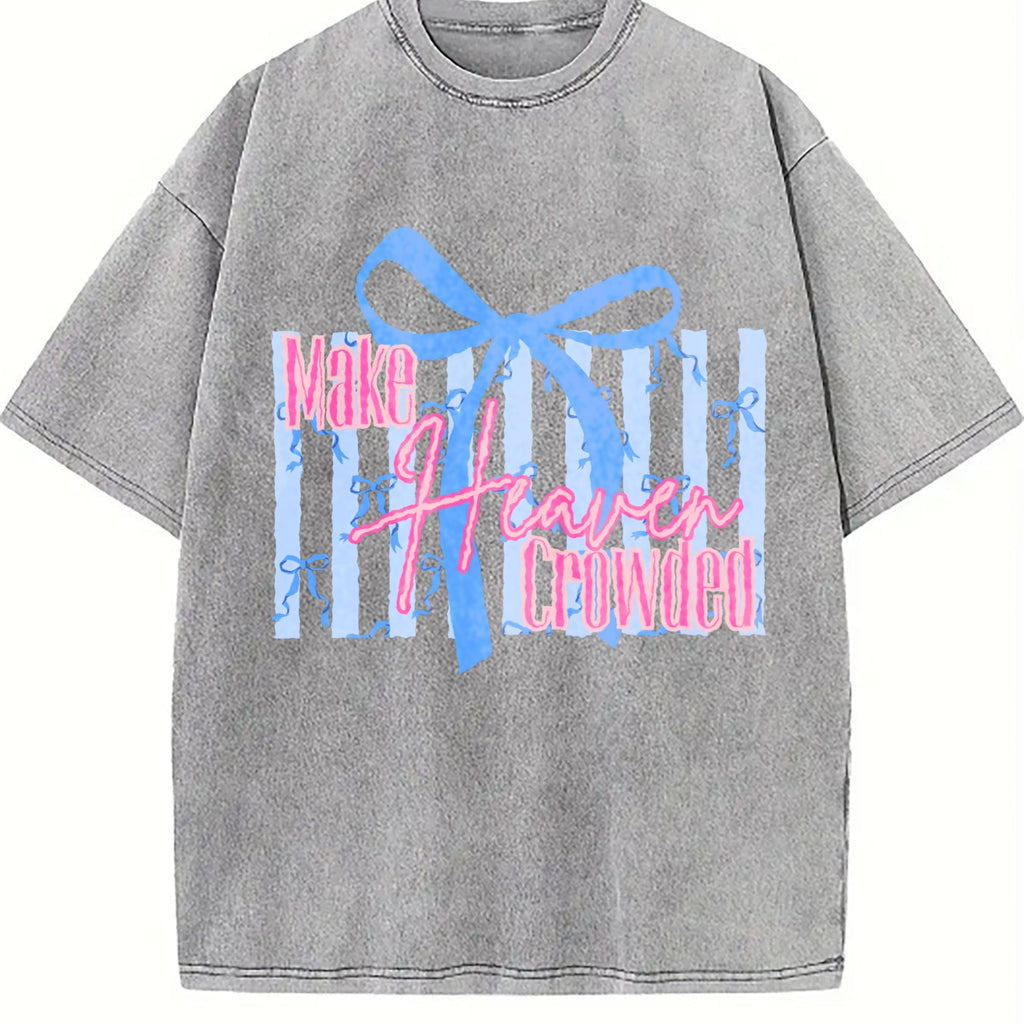 Make Heaven Crowded Bow Vintage Washed T-Shirt product image 4