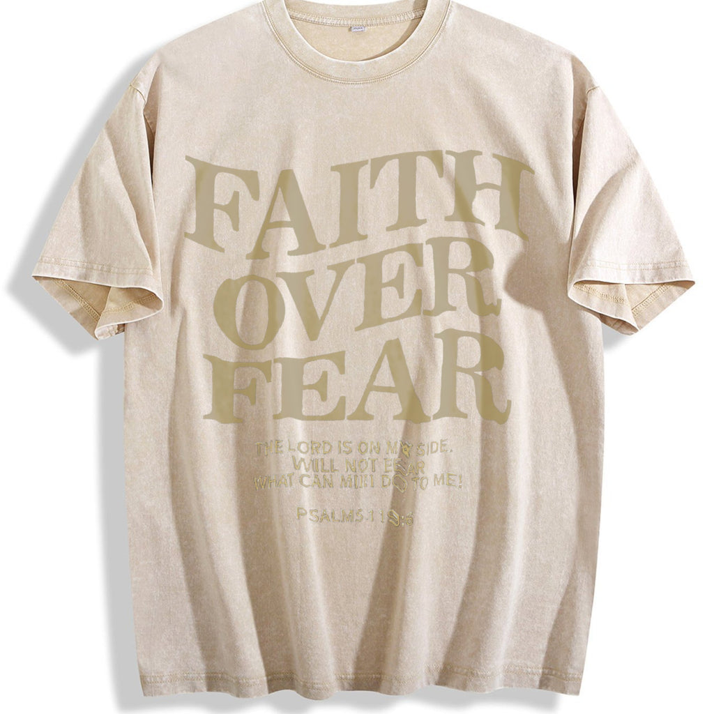 Faith Over Fear 230 Brand Vintage Washed T-Shirt product image 1