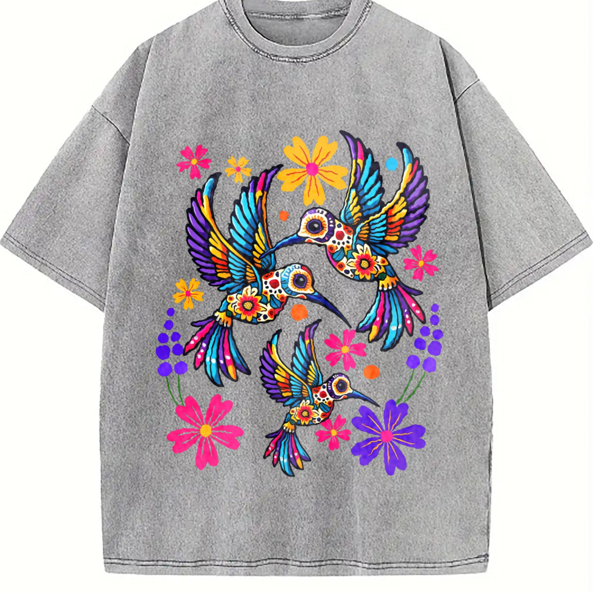 Mexican And Bohemian Vintage Washed T-Shirt product image 5