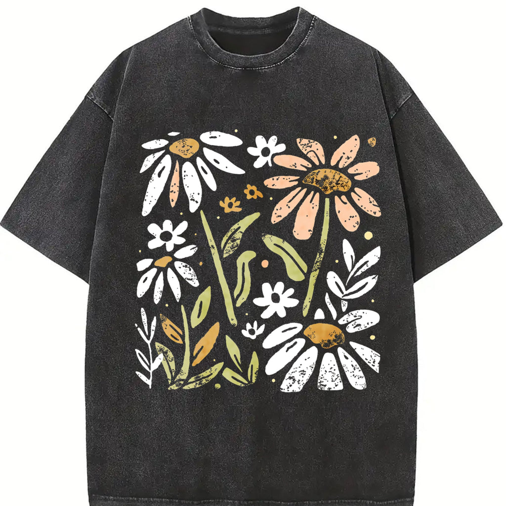 Floral With Vintage Washed T-Shirt product image 2
