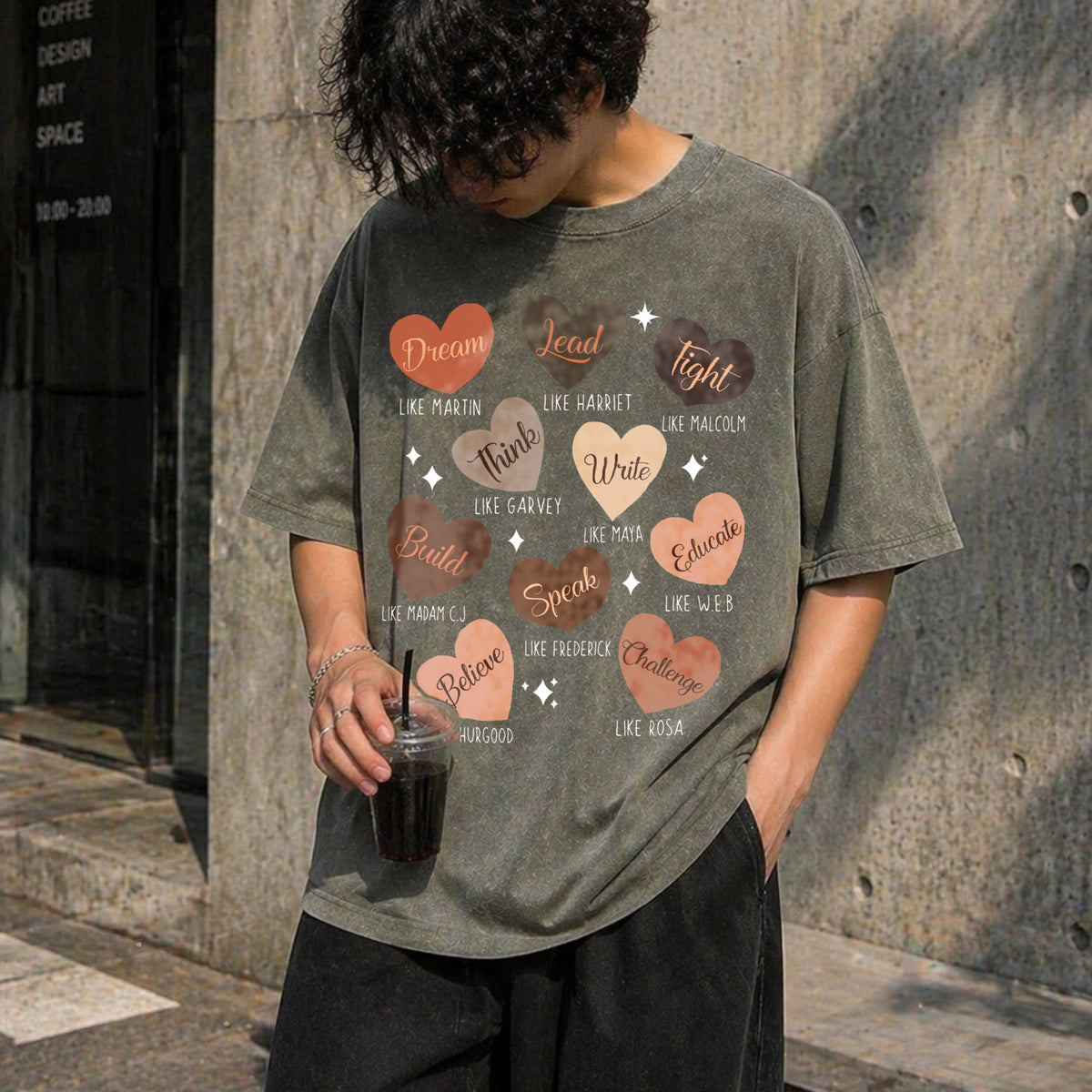Celebrating Black History Vintage Washed T-Shirt product image 4