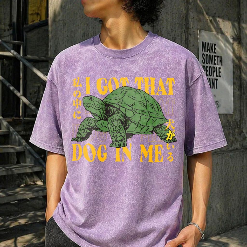 Turtle I Got That Dog In Me Vintage Washed T-Shirt product image 6