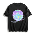 Purple Leopard Smiley Cotton T-Shirt product image 1