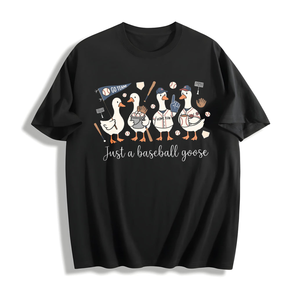 Just A Baseball Goose Cotton T-Shirt product image 1