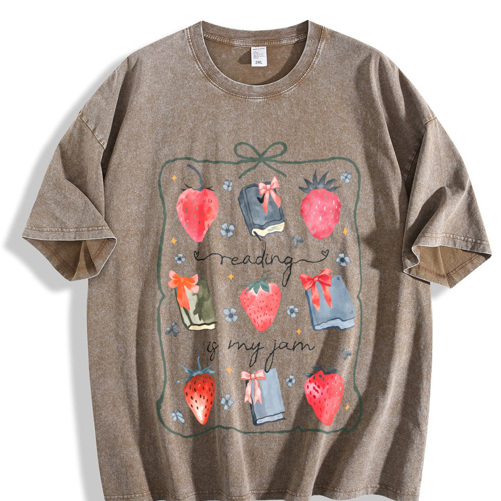 Reading Is My Jam St Patricks Vintage Washed T-Shirt product image 3