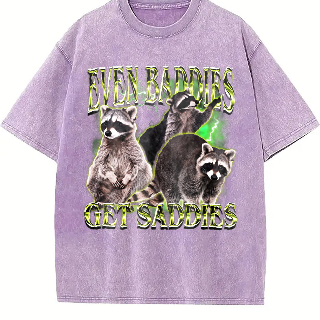 Even Baddies Get Saddies Vintage Washed T-Shirt product image 6