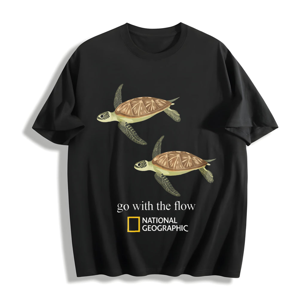 Go With The Flow Sea Turtle Ocean Nature Lover Aesthetic product image 1