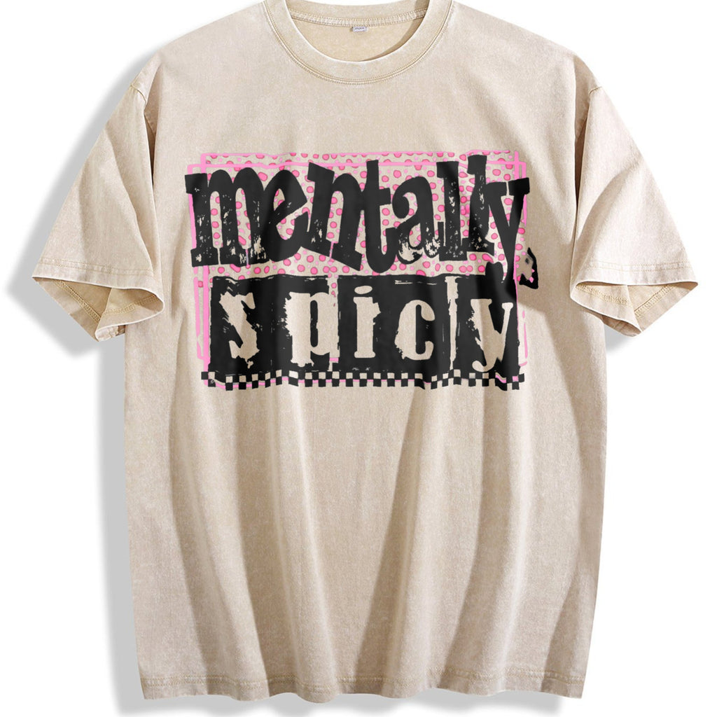 Mentally Spicy Snarky Vintage Washed T-Shirt product image 1