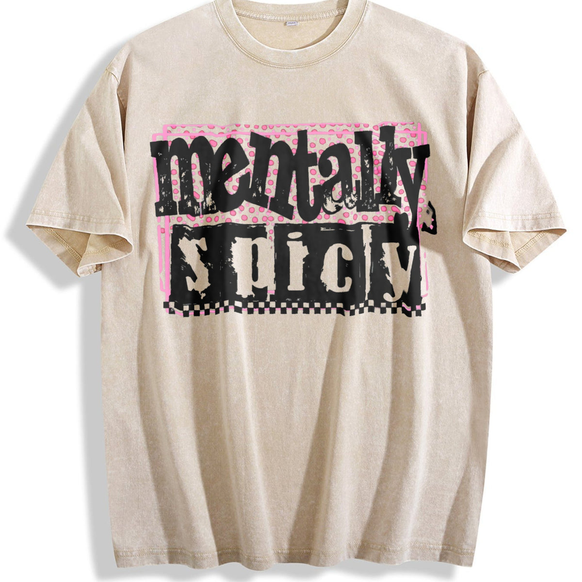 Mentally Spicy Snarky Vintage Washed T-Shirt product image 1