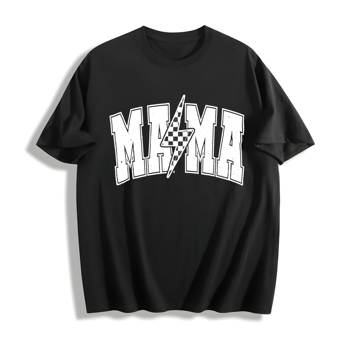 Mama Lightning Bolt Cotton T-Shirt product image 1