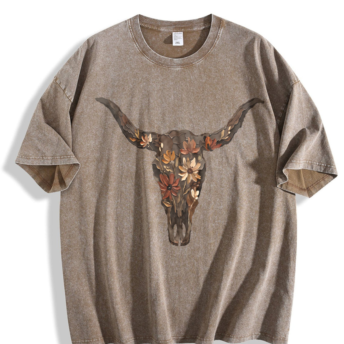 Brushstroke Floral Western Cow Skull Cowboy Punchy Vintage product image 3