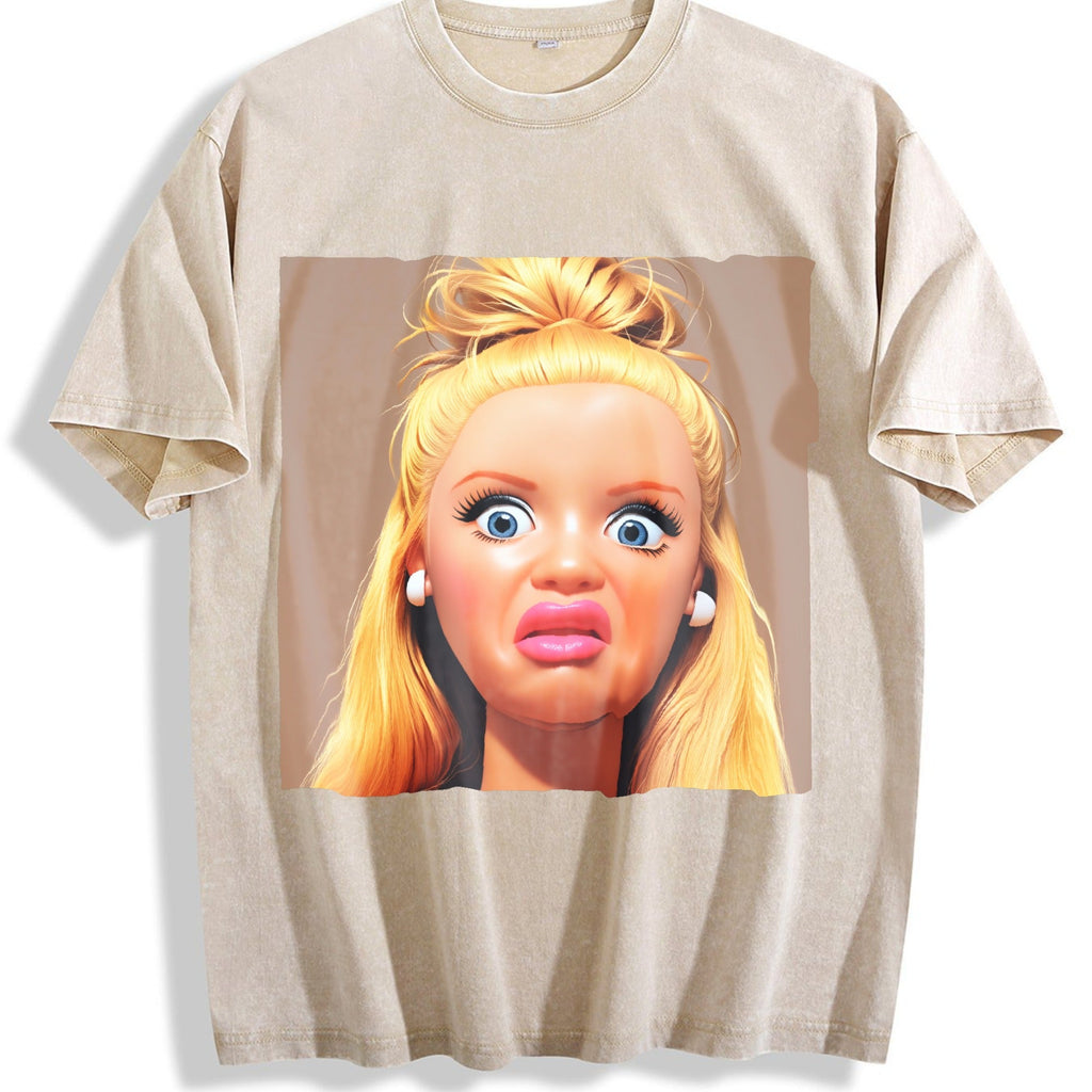 Funny Doll Vintage Washed T-Shirt product image 1