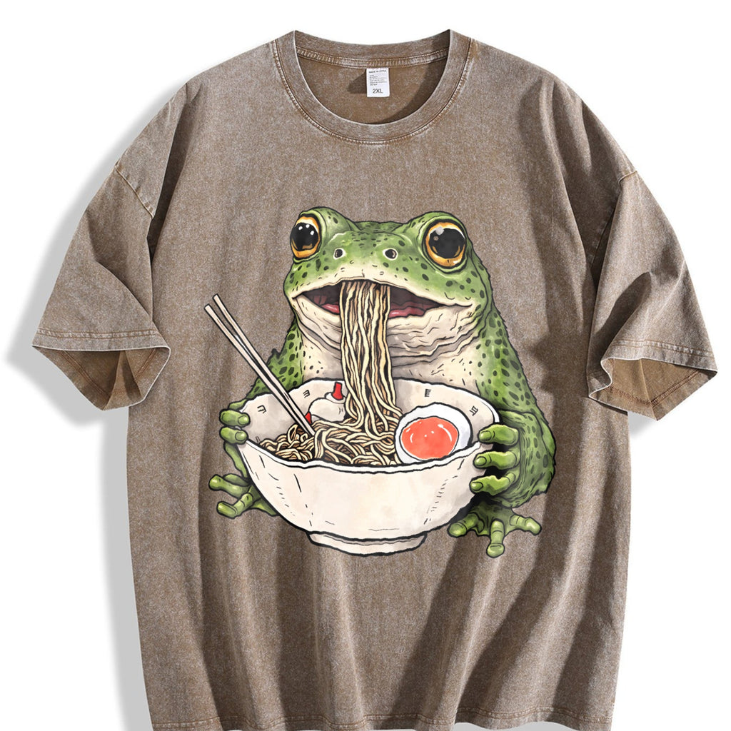 Frog Ramen Vintage Washed T-Shirt product image 3