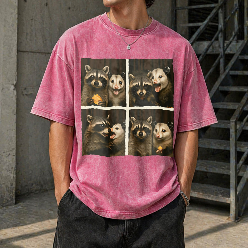 Funny Possum & Raccoon Photobooth Selfie - With 4 Vintage product image 7