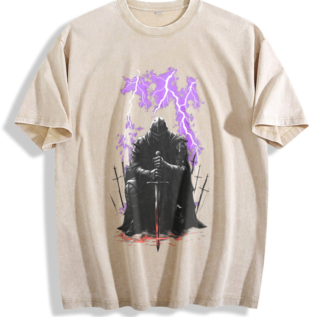 Medieval Knight Dark Fantasy Lightning Warrior Gothic product image 1