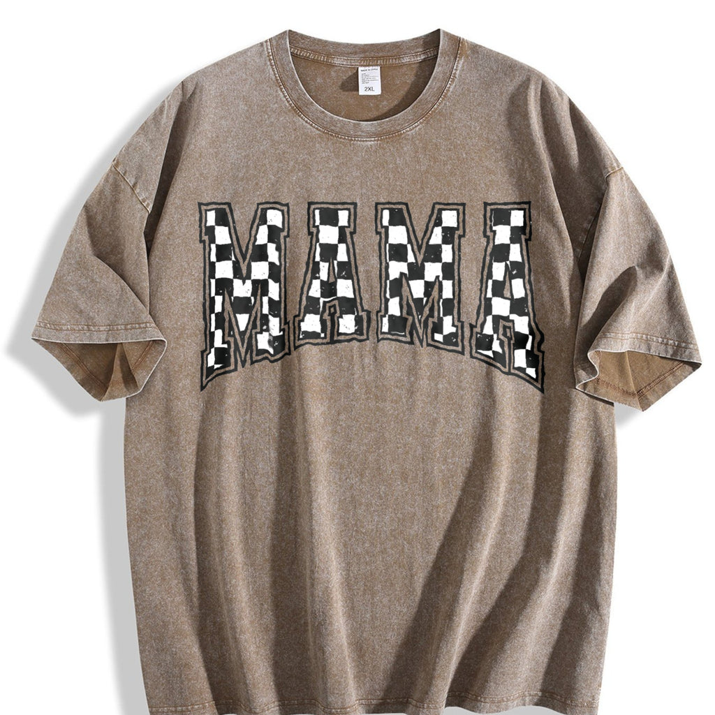 Checkered Mama Vintage Washed T-Shirt product image 3