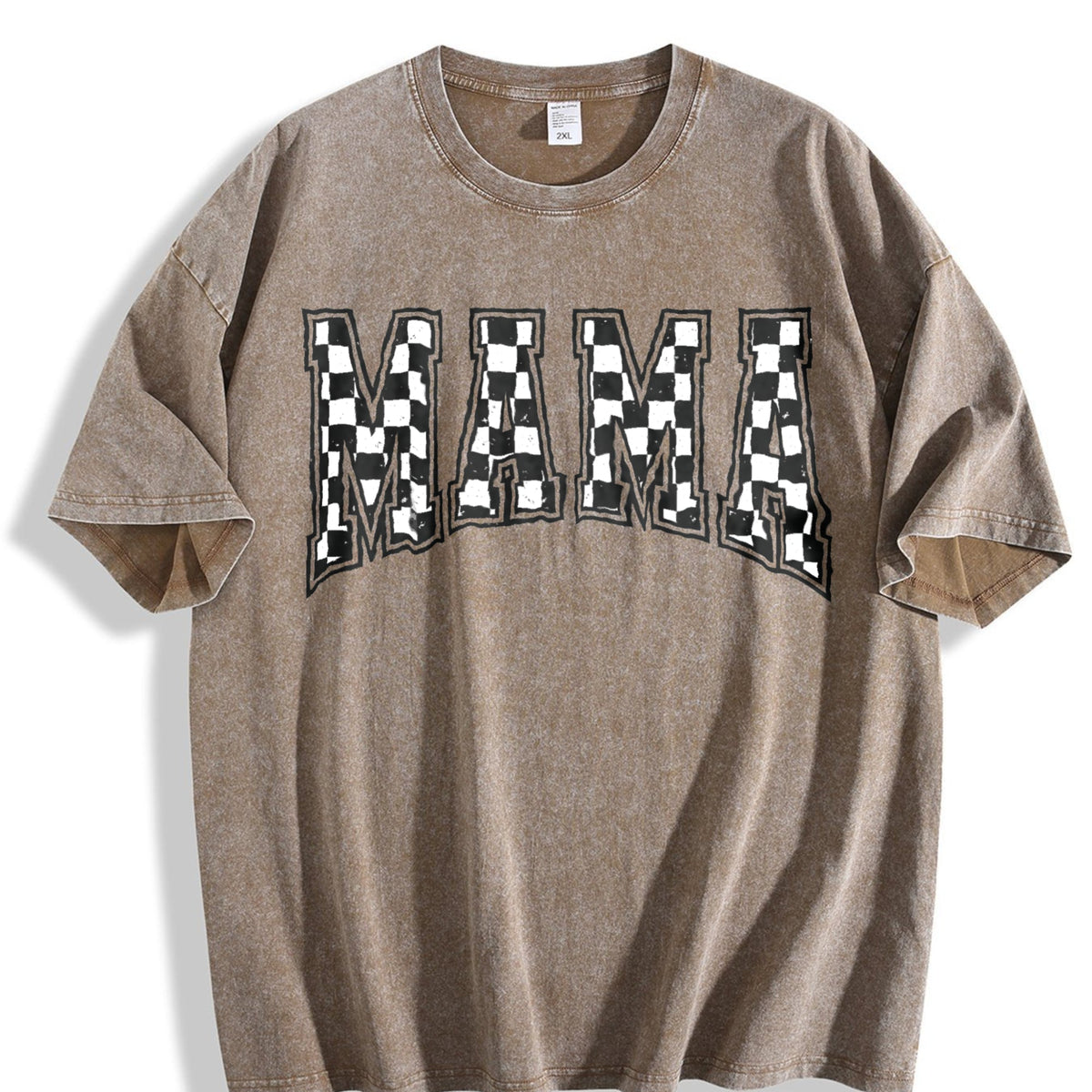 Checkered Mama Vintage Washed T-Shirt product image 3