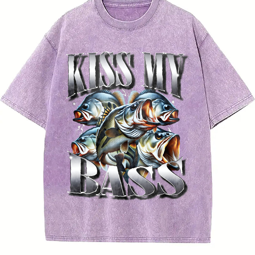 Kiss My Bass 90s Bootleg Rap Vintage Washed T-Shirt product image 6