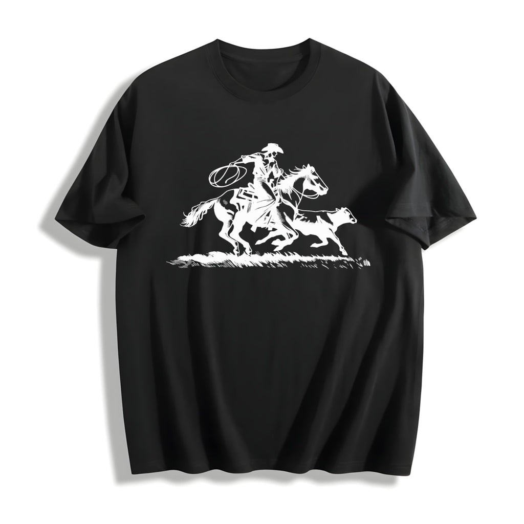 Cowboy Roping Western Country Rodeo Cotton T-Shirt product image 1