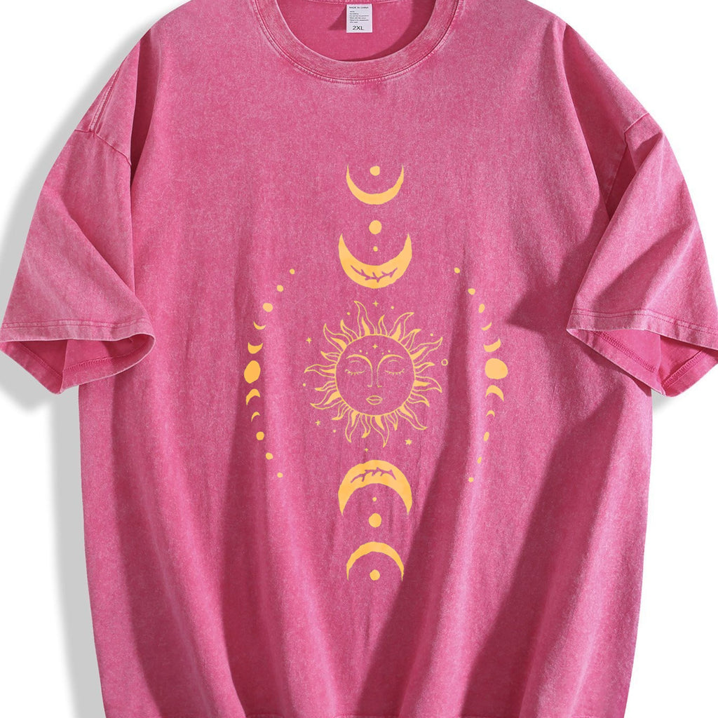 Moon And Sun Vintage Washed T-Shirt product image 5