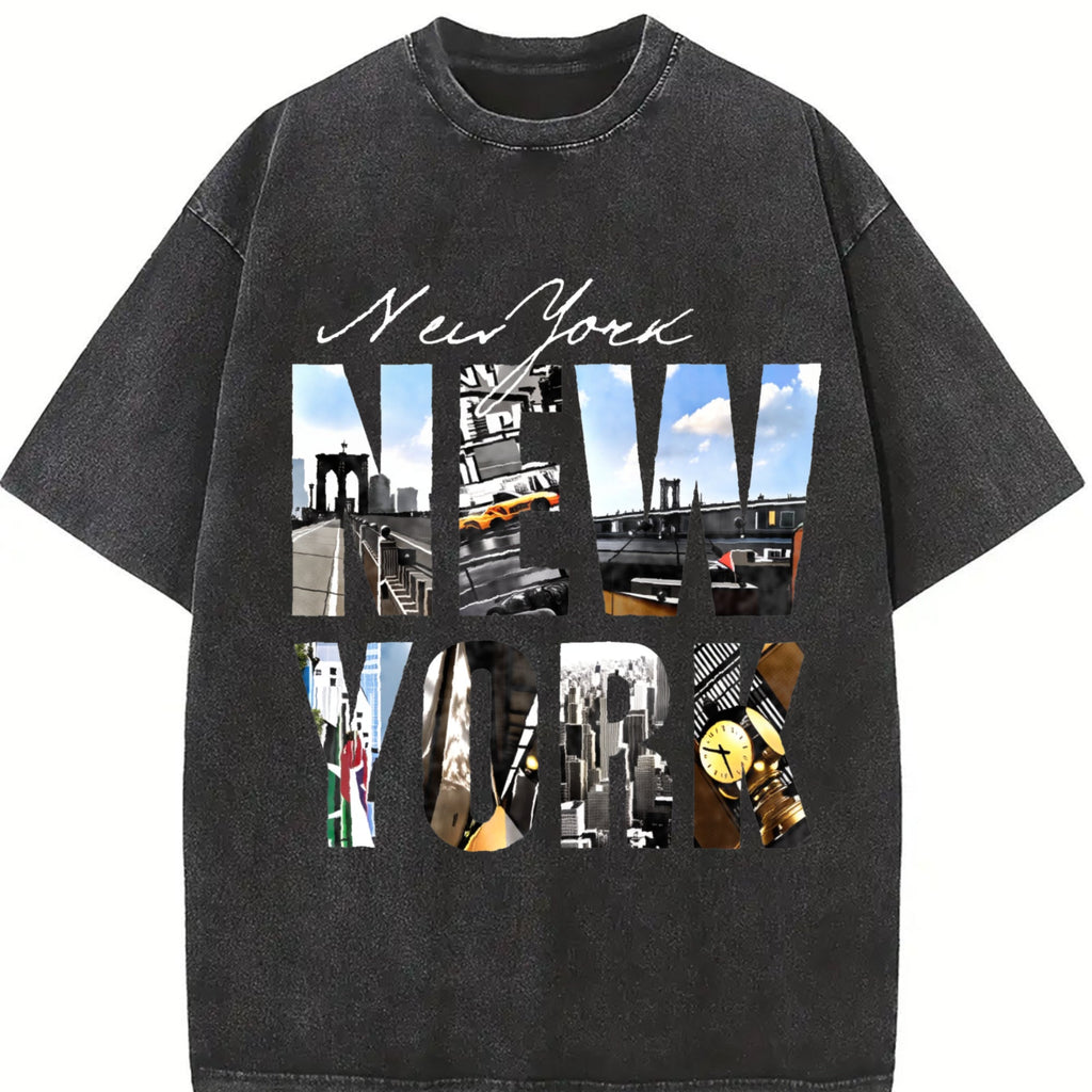 New York Newyork Vintage Washed T-Shirt product image 2