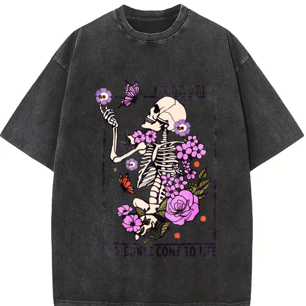 Dry Bones Come To Life Christian Vintage Washed T-Shirt product image 2