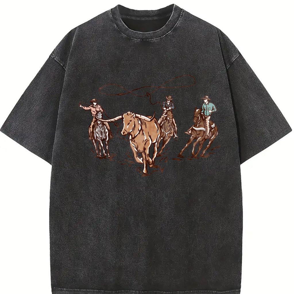 Western Cowboy Vintage Washed T-Shirt product image 2