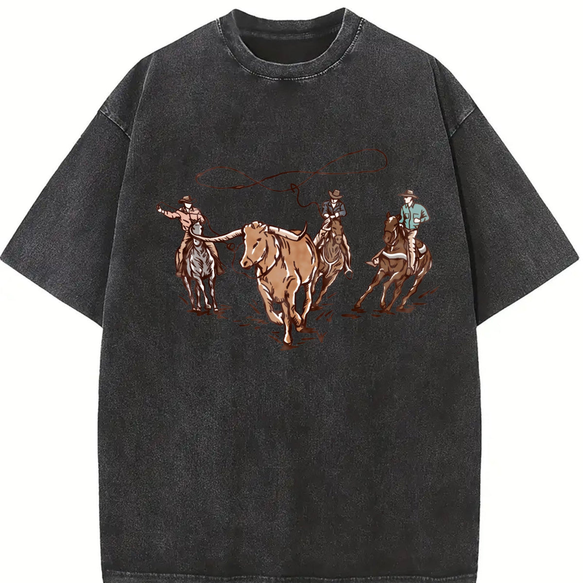 Western Cowboy Vintage Washed T-Shirt product image 2