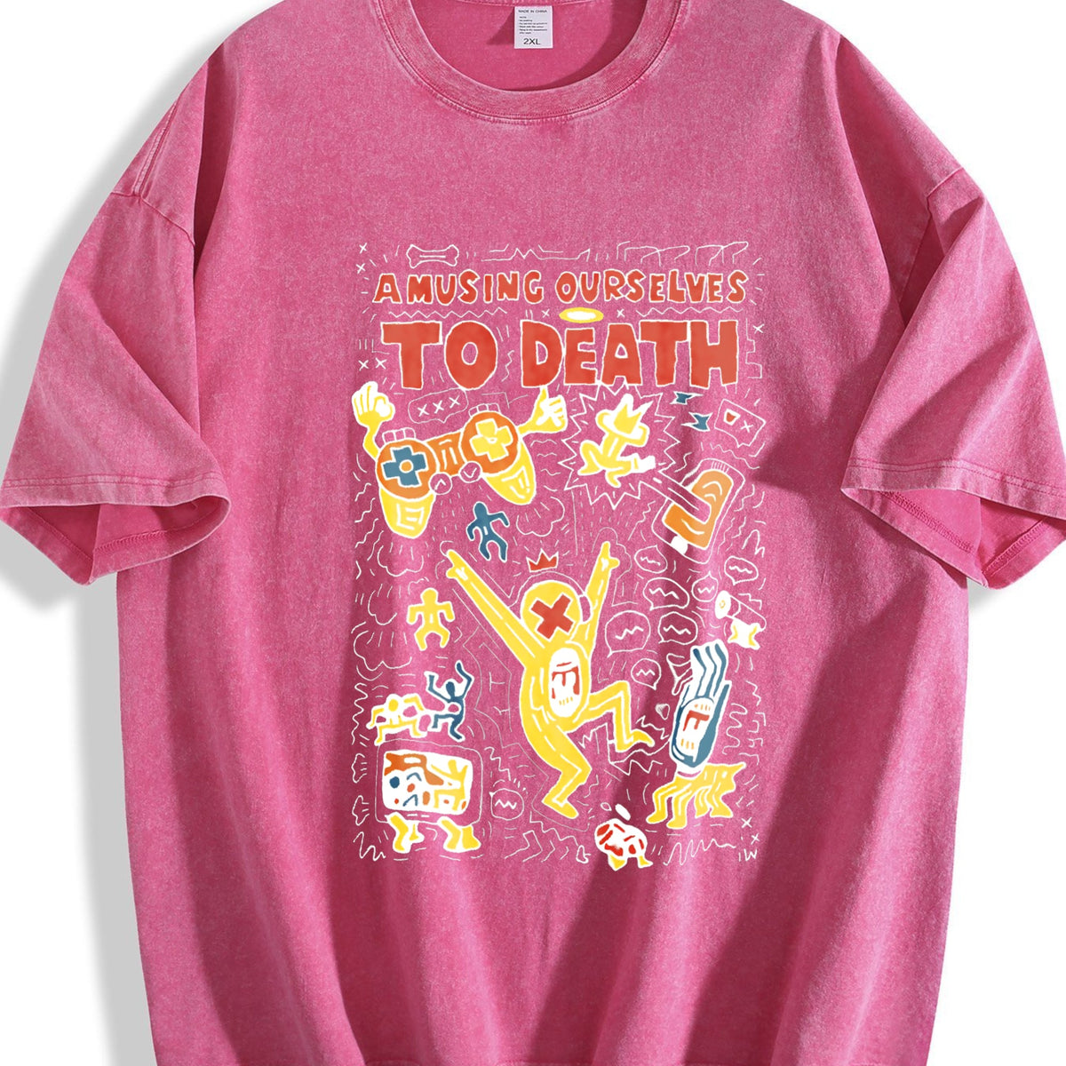 Amusing Ourselves to Death Vintage Washed T-Shirt product image 5