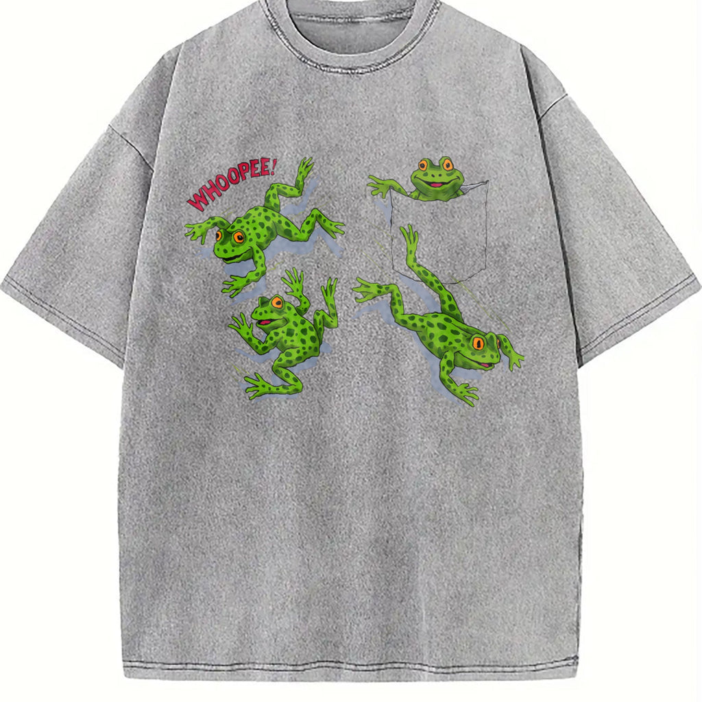 Frogs Chaos 90s Vintage Washed T-Shirt product image 5
