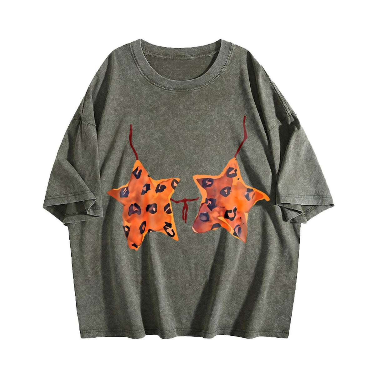 Leopard Star Vintage Washed T-Shirt product image 4