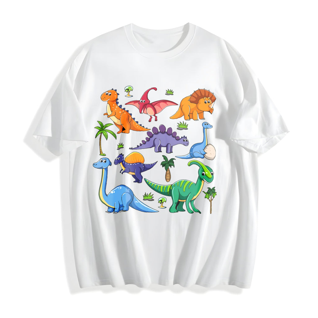 Dinosaur World Cartoon Short-sleeved Cotton T-Shirt product image 2