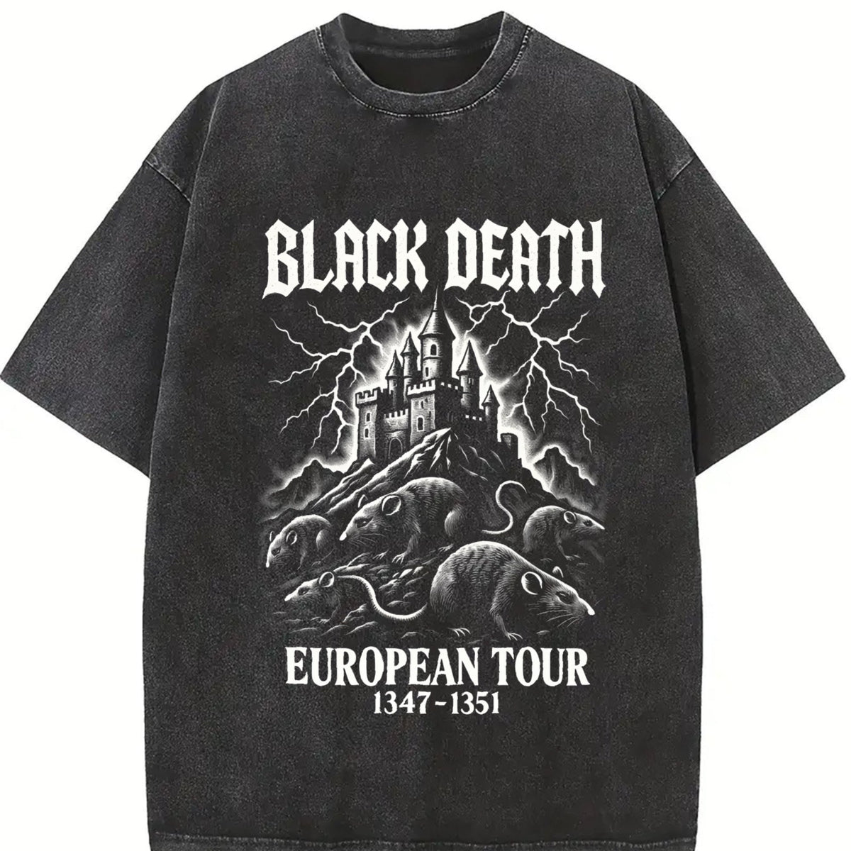 Black Death Gothic Plague Rats Castle Medieval Dark Vintage product image 2