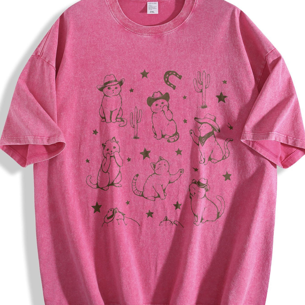 Cowboy Cats And Kittens Western Vintage Washed T-Shirt product image 7